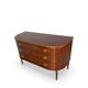 Large half-moon shaped chest of drawers/hall console, 1930s/1940s.
