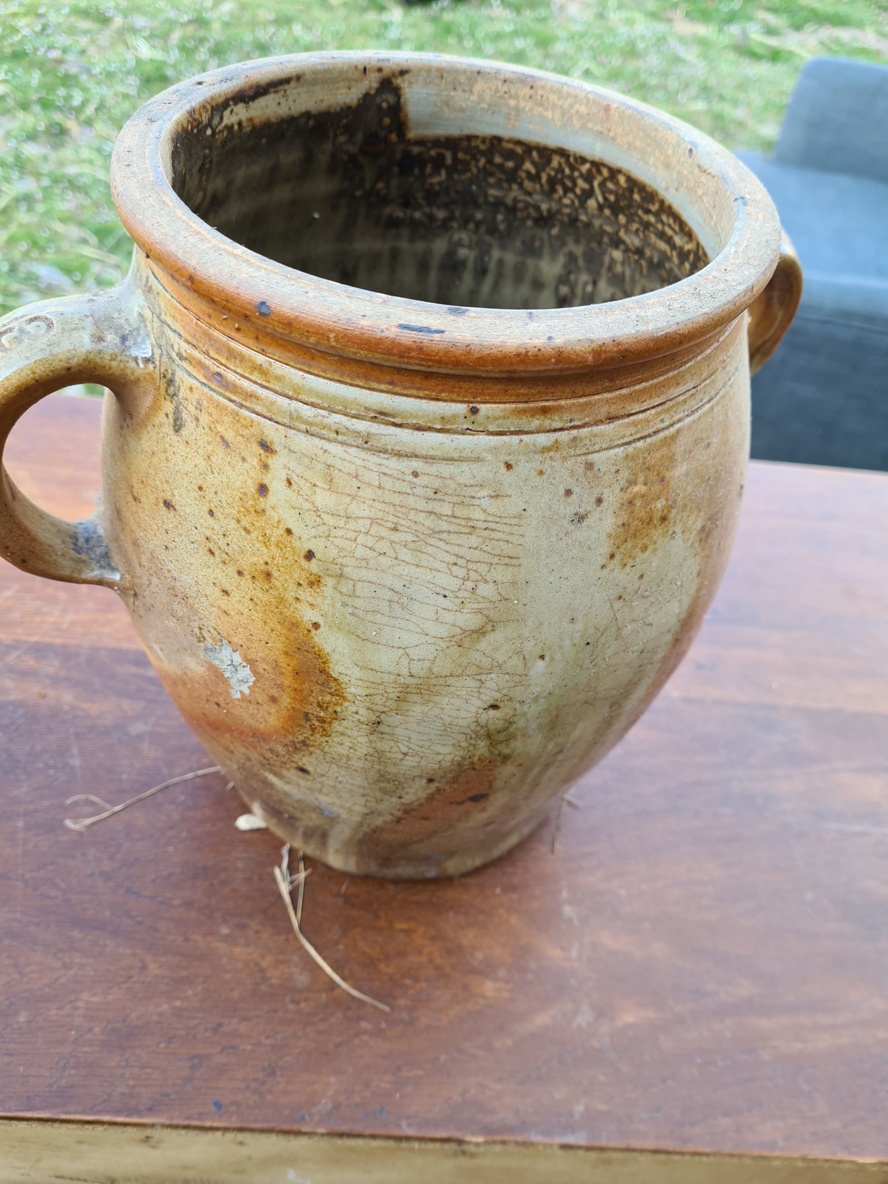 Old sandstone pot