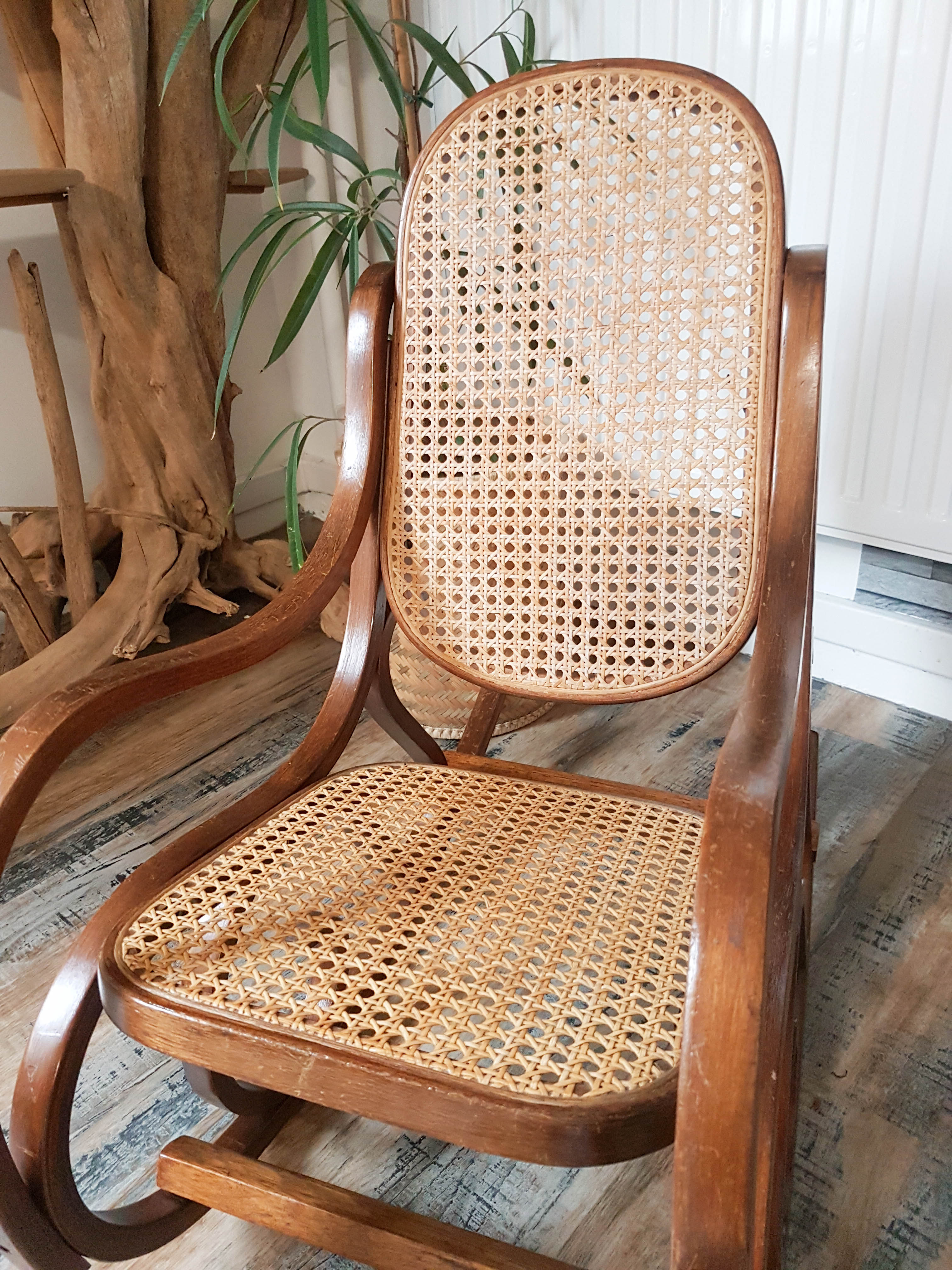 Rocking flesh child wood Rocking Chair