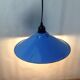 Hanging blue enamelled plate