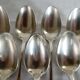 12 Silver-plated metal teaspoons 18 grs, Uniplat model