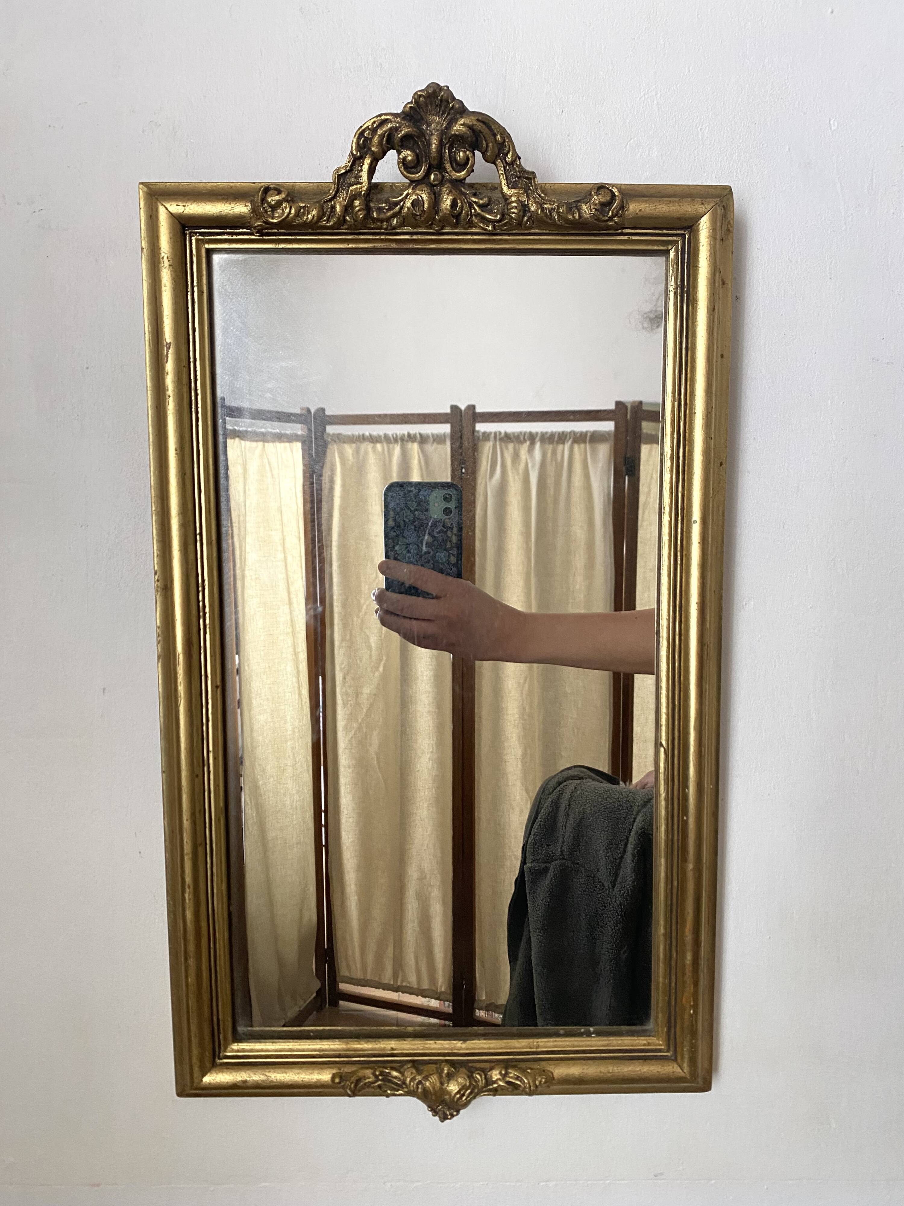 Golden mirror 51X29cm
