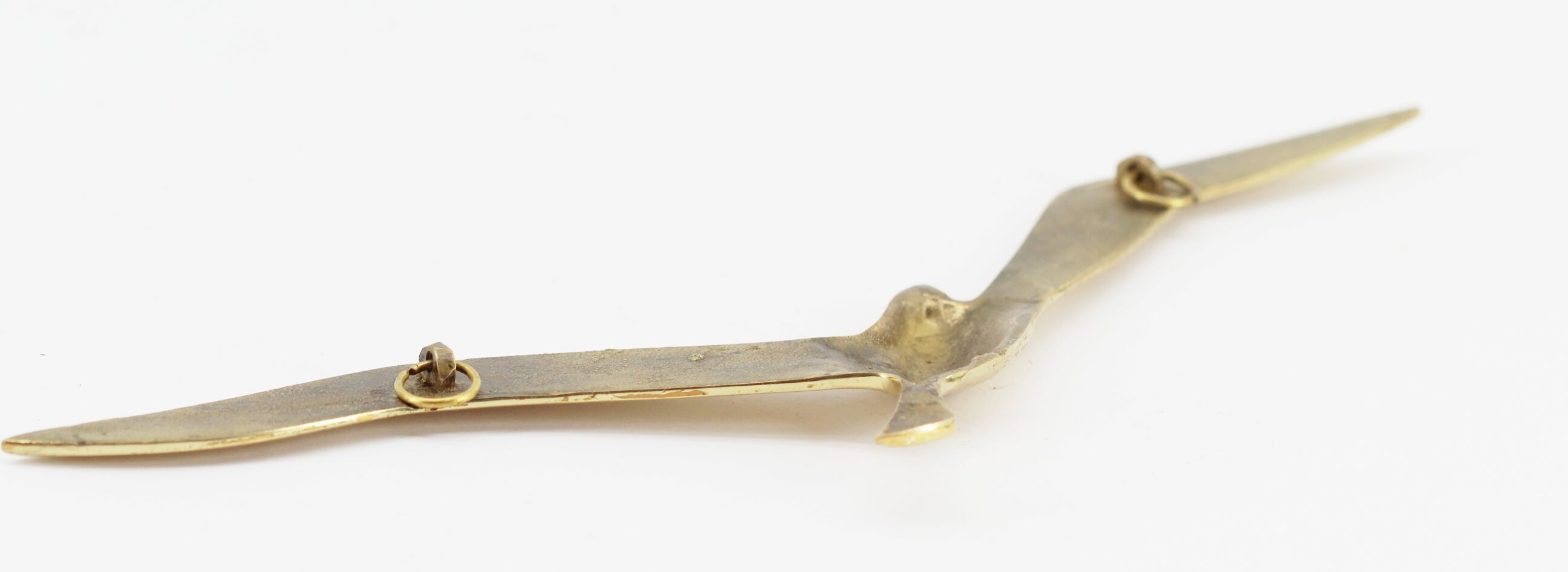 Ancien oiseau en laiton