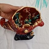 Ancienne lampe coquillage "Monaco" en ceramique