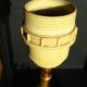 Vintage column lamp base / onyx