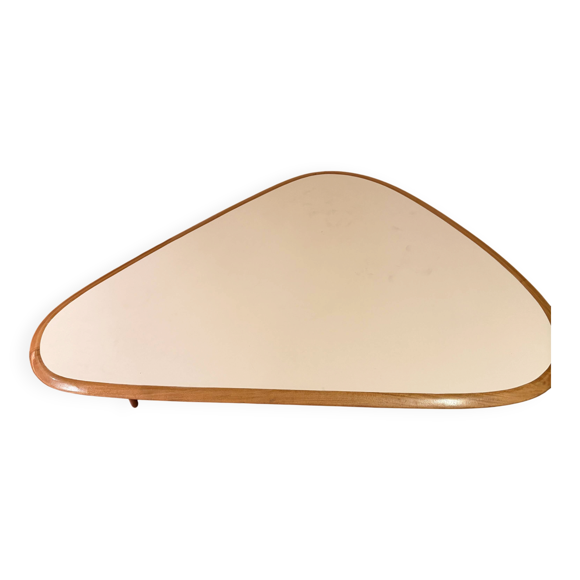 Table basse vintage triangulaire  / boomerang - scandinave