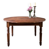 Round dining table.