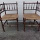 paire de fauteuils de coin