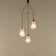 Italian pendant lamp with “lattimo” Murano glass shades, mid century modern