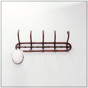 Curved wooden wall coat rack - Early 20th century