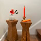 Table d'appoint bois brut