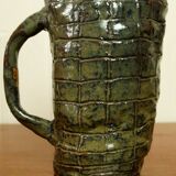 Brutalist glazed terracotta mug