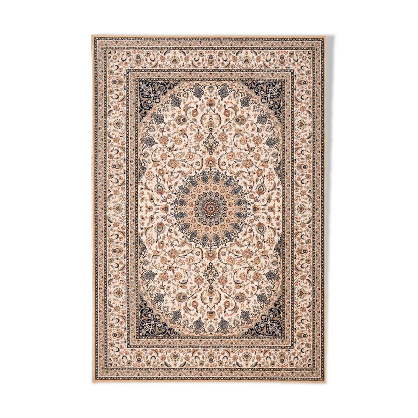 CHAKU beige and black Persian carpet 160X230 cm