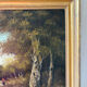 Balade en forêt, huile sur toile