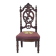 Napoleon III nurse chair, blackened wood and canvas