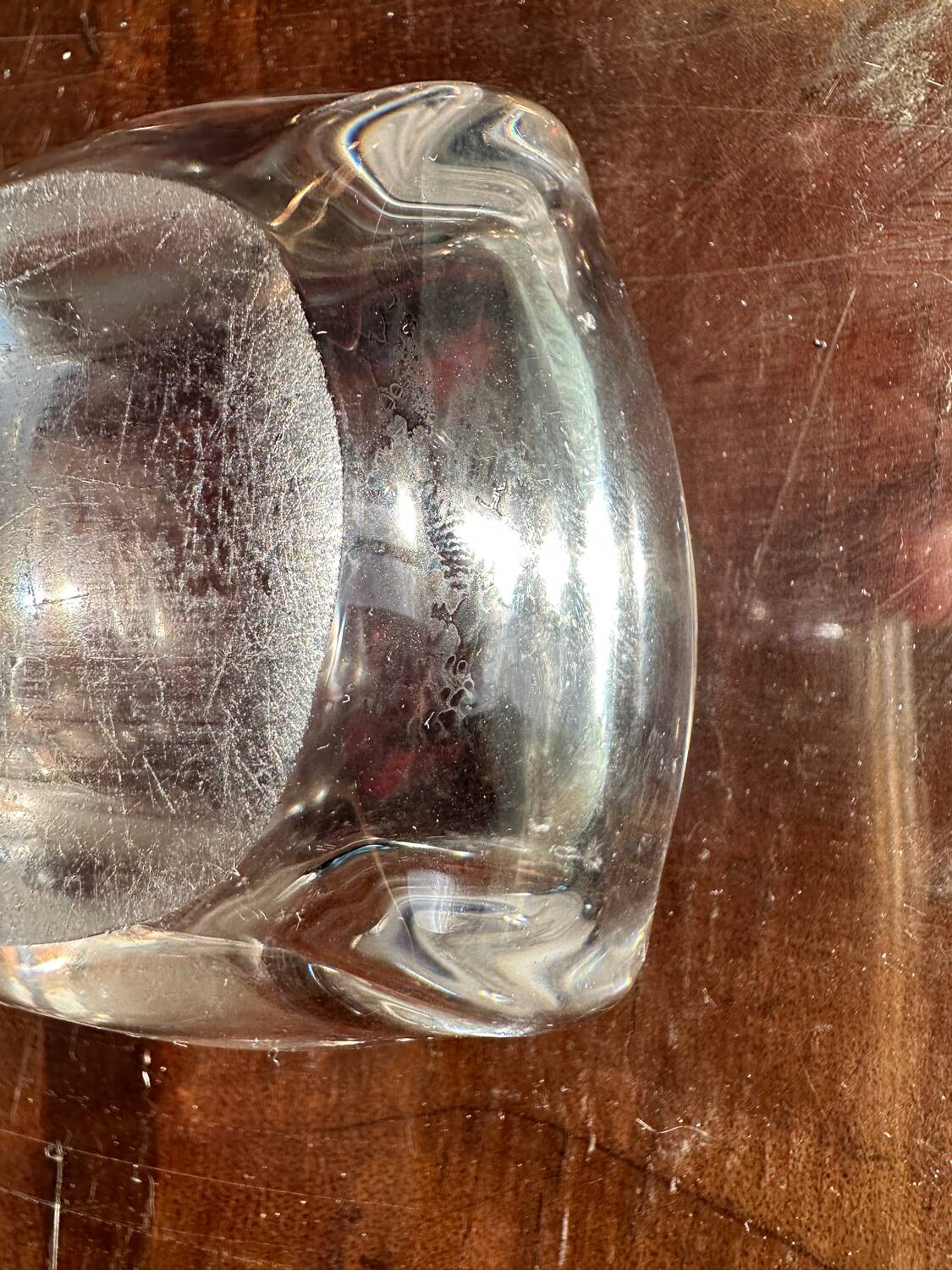 Small crystal ashtray Daum France - art-deco