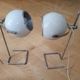 Pair of vintage eyeball lamps
