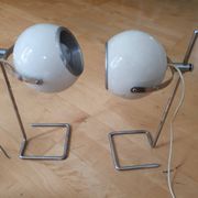 Paire de lampes eye ball vintage