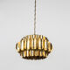 Rare brass pendant lamp by Thorsten Orrling, Hans-Agne Jakobsson, Denmark, 1960s