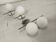 Appliques murales Ball vintage, 1970, set de 3