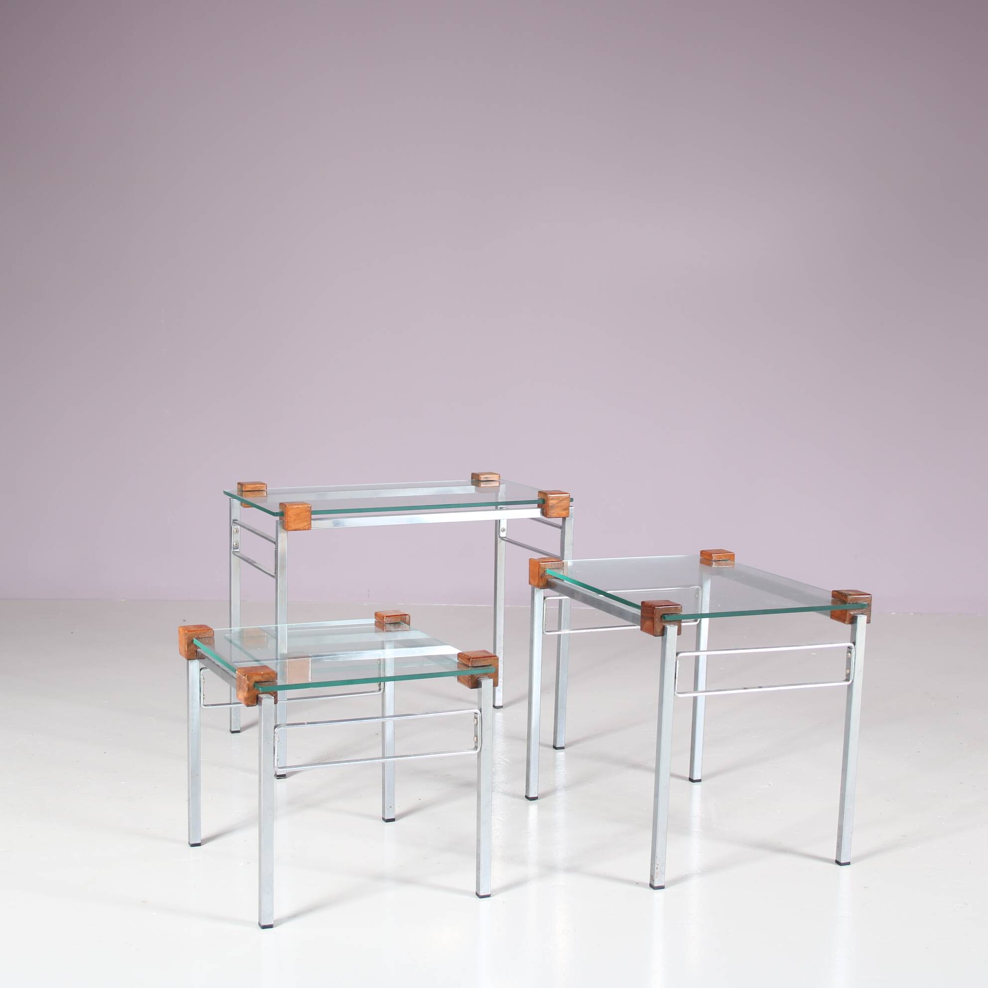 1960s Modern nesting tables from the Netherlands