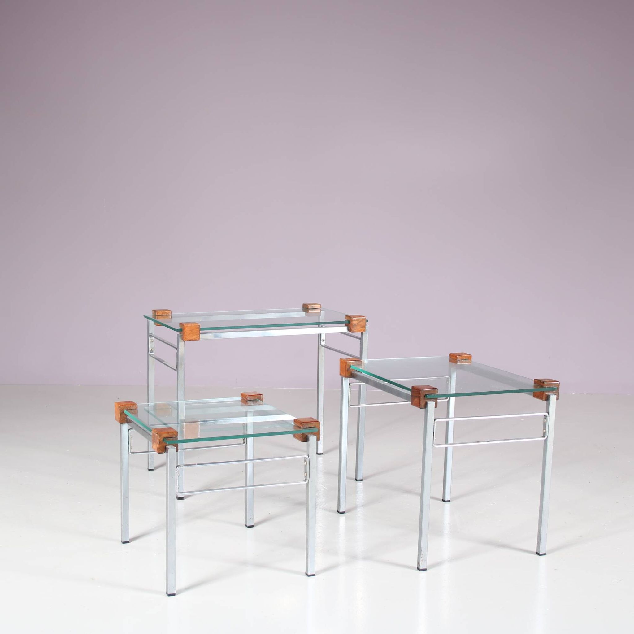 1960s Modern nesting tables from the Netherlands