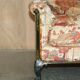 Antique Howard & Sons canapé, Aesthetic Movement, claw and ball feet, chinoiserie fabric.