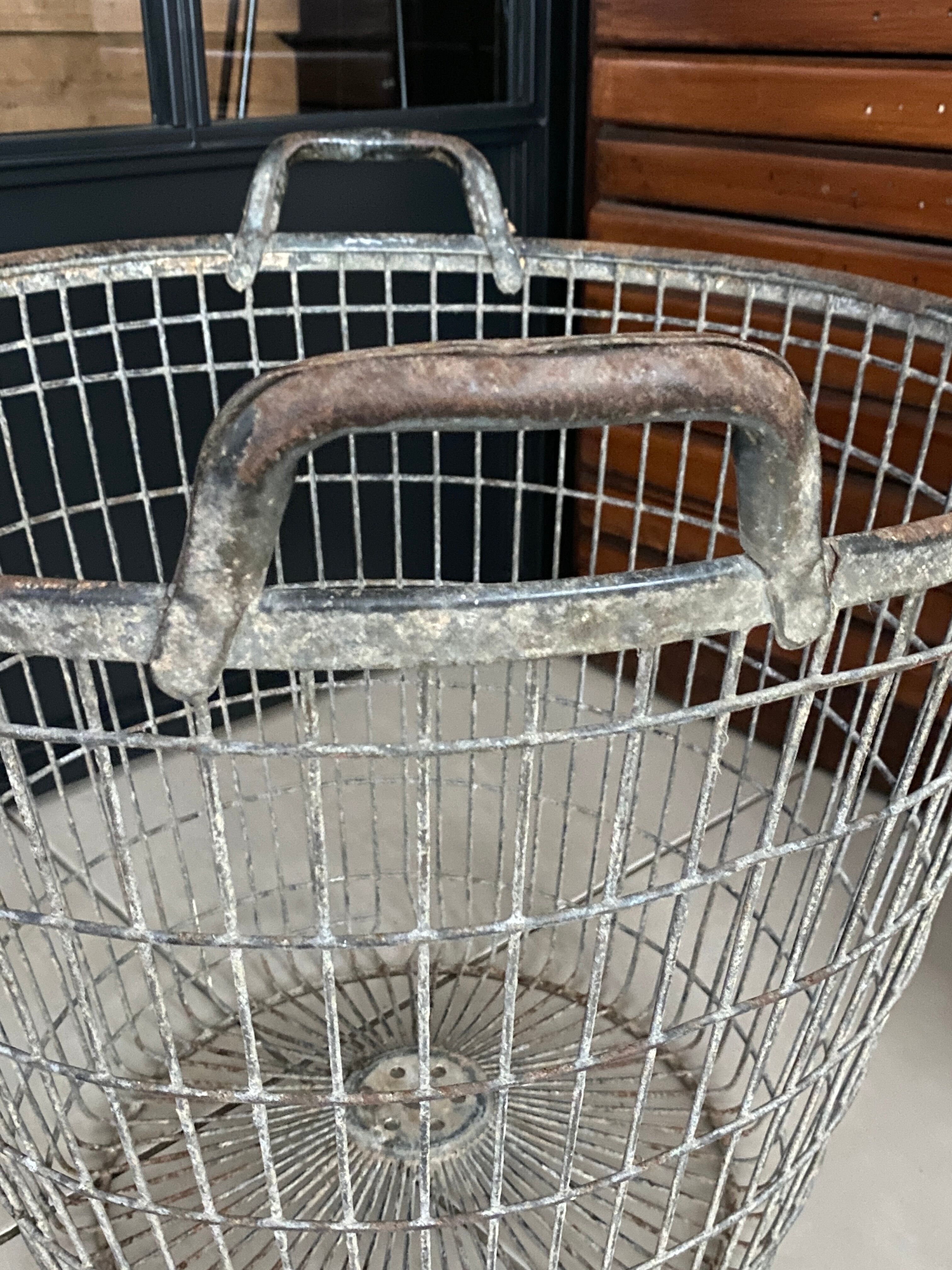 Old metal basket