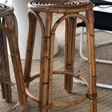 Barstool wicker bamboo
