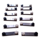 Box of 12 art deco knife holders (salt shaker, pepper shaker)