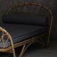 Daybed rotin Louis Sognot 1960