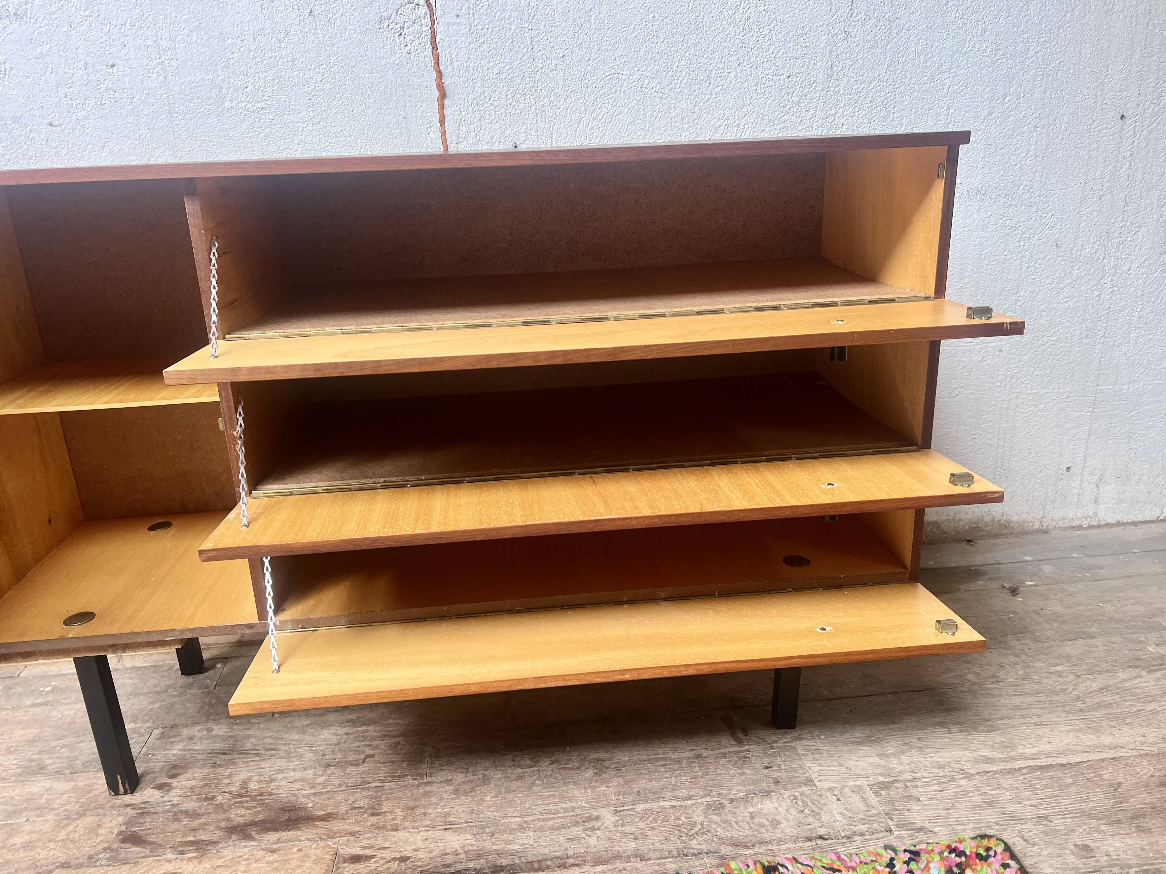 French modernist vintage TV/hifi cabinet