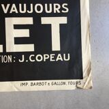 Poster Hamlet Festival de Touraine in Vaujours 1957