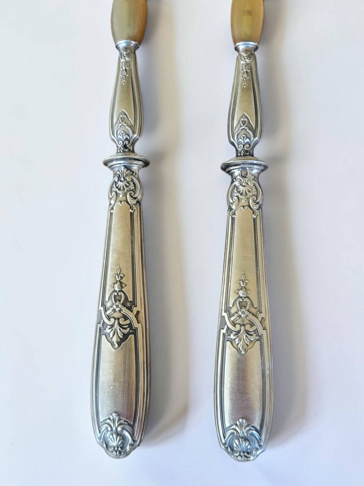 Silver-plated salad servers