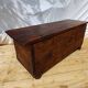 Old Gothic chest 17th century solid oak