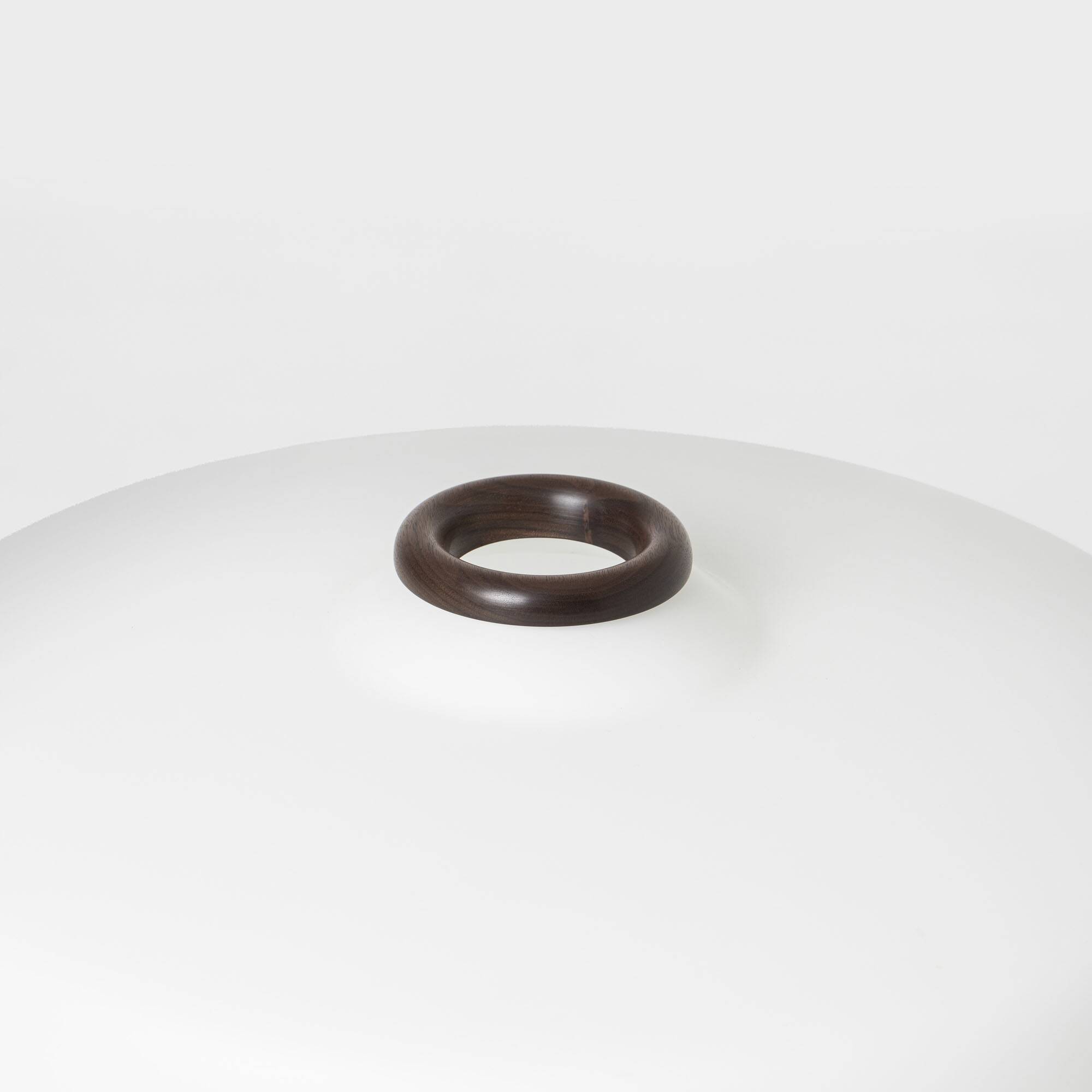 Tripod Floor Lamp in Walnut & Opaline Glass from Uluv / Valasske Mezirici, Former Czechoslovakia, 19