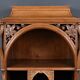 Rare Art Nouveau Light Walnut Display Cabinet – D