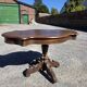 Antique round table in solid oak