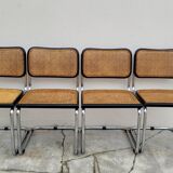Set of 4 Marcel Breuer cesca black b32 chairs