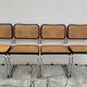 Set of 4 Marcel Breuer cesca black b32 chairs