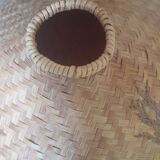 Wicker lampshade