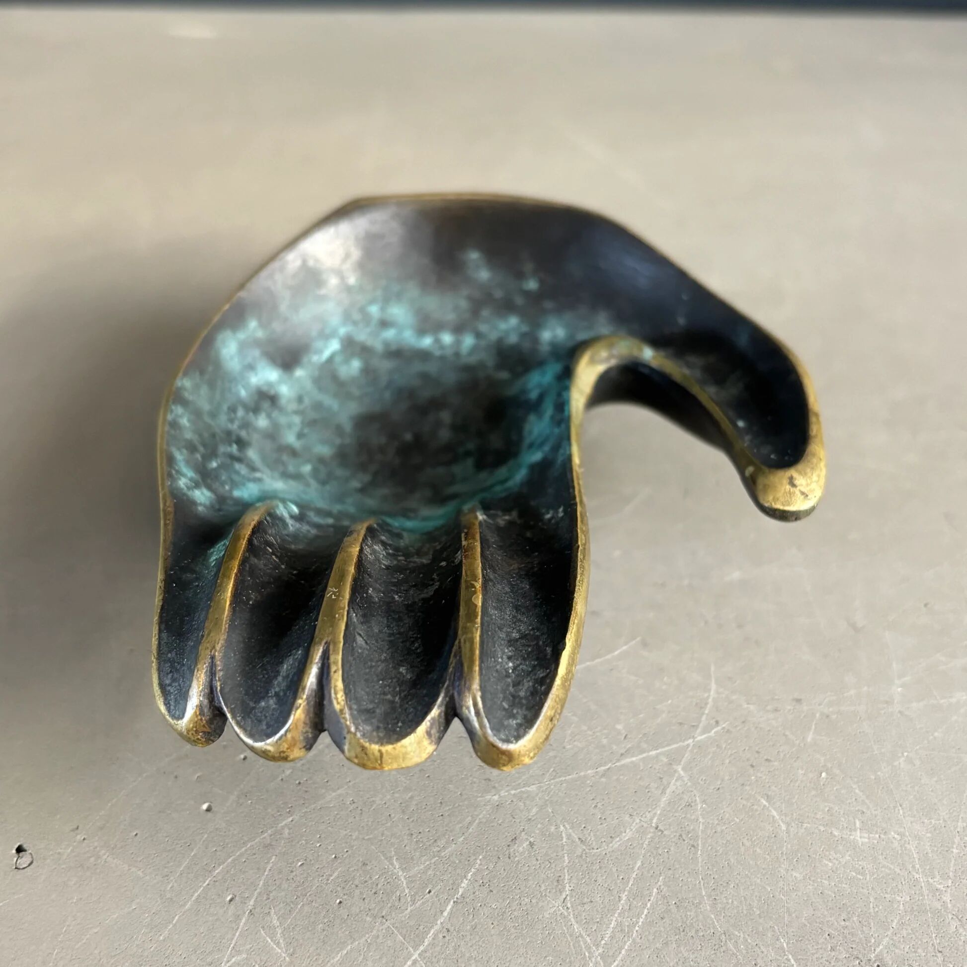 Bronze hand catchall Editions Gerfaux 60-70