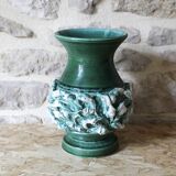 Ceramic vase with slip decoration