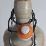 Glazed stoneware bottle with hermetic stopper