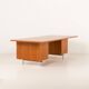 Bureau de direction extra large en teck, style danois du milieu du XXe siècle, années 1970