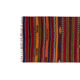 Striped turkish kilim runner rug 66 x 281 cm