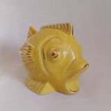 Fish vintage ceramic piggy bank 50's