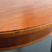 Vintage 1950 Hainke Germany round wooden coffee table - 61 cm