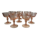 Series of 8 Rosaline champagne glasses