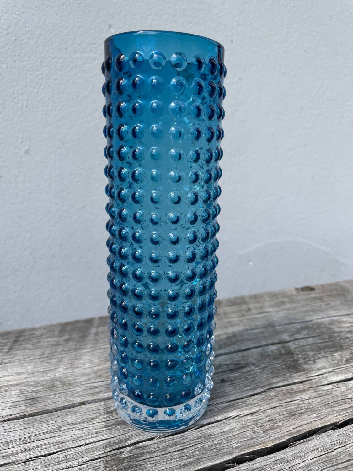 Gral blue glass vase 1960